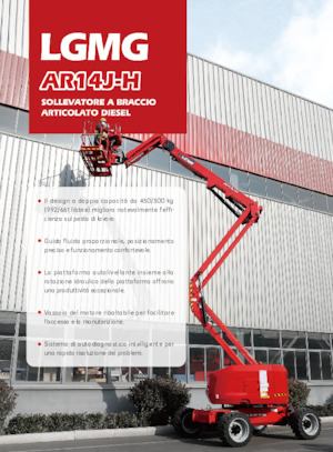 Колесни повдигачи с подвижна стрела LGMG  AR14J-H