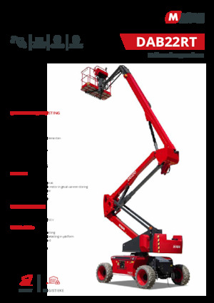 Колесни повдигачи с подвижна стрела MAGNI DAB22RT