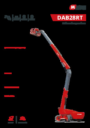 Колесни повдигачи с подвижна стрела MAGNI DAB28RT