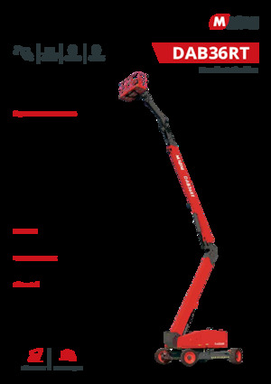 Колесни повдигачи с подвижна стрела MAGNI DAB36RT