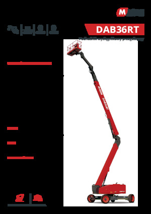Колесни повдигачи с подвижна стрела MAGNI DAB36RT