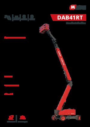 Колесни повдигачи с подвижна стрела MAGNI DAB41RT