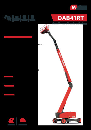 Колесни повдигачи с подвижна стрела MAGNI DAB41RT