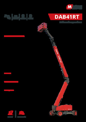 Колесни повдигачи с подвижна стрела MAGNI DAB41RT