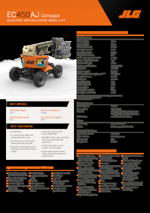 Колесни повдигачи с подвижна стрела JLG EC450AJ Compact