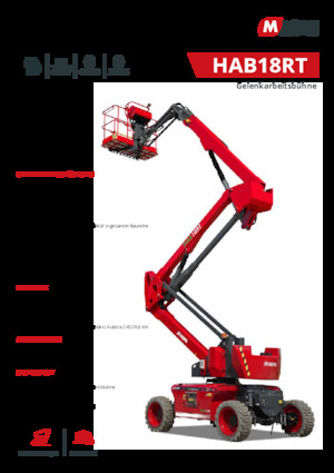 Колесни повдигачи с подвижна стрела MAGNI HAB18RT