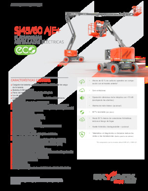 Колесни повдигачи с подвижна стрела Skyjack SJ60 AJE+