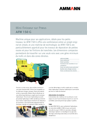 Колесни асфалтополагачи Ammann AFW 150 G