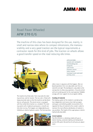 Колесни асфалтополагачи Ammann AFW 270 E/G