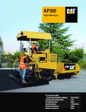 Колесни асфалтополагачи Caterpillar AP300F