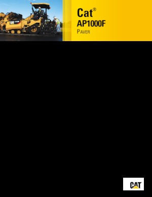 Колесни асфалтополагачи Caterpillar AP1000F