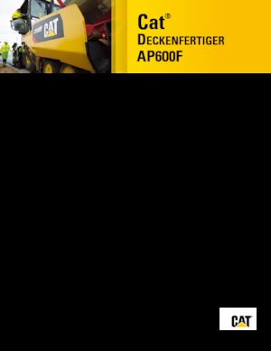 Колесни асфалтополагачи Caterpillar AP600F