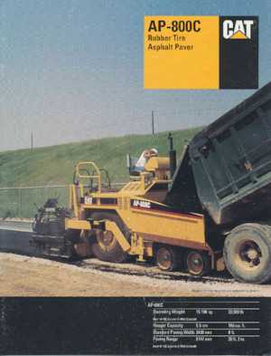 Колесни асфалтополагачи Caterpillar AP800C