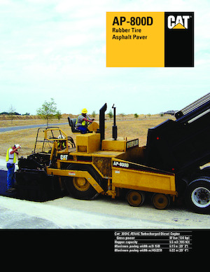 Колесни асфалтополагачи Caterpillar AP800D