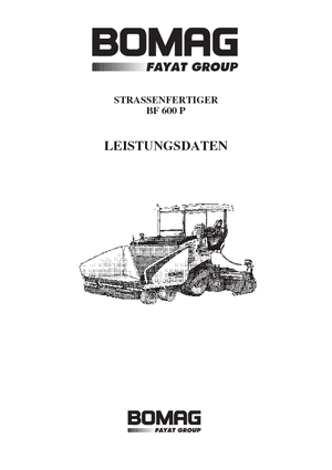 Колесни асфалтополагачи Bomag BF 600 P-HSE
