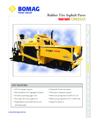 Колесни асфалтополагачи Bomag CR 652 RX