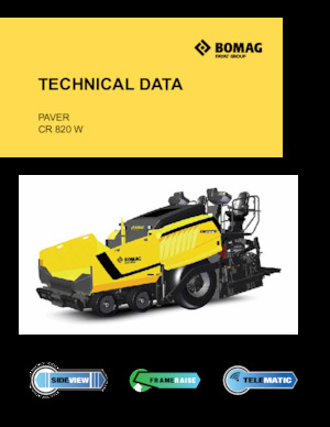 Колесни асфалтополагачи Bomag CR 820 W