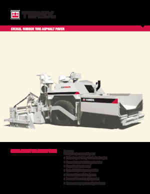 Колесни асфалтополагачи Terex CR352L