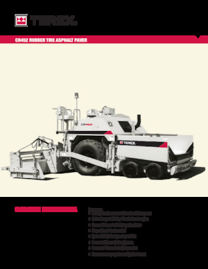 Колесни асфалтополагачи Terex CR452