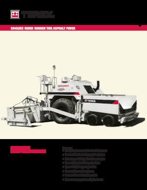 Колесни асфалтополагачи Terex CR452RX