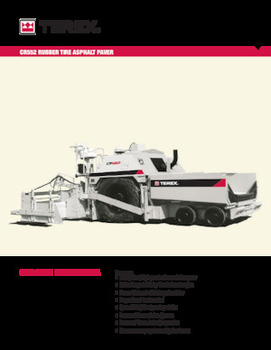 Колесни асфалтополагачи Terex CR552