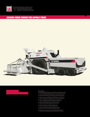 Колесни асфалтополагачи Terex CR552RX