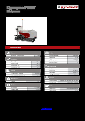 Колесни асфалтополагачи Dynapac F80W