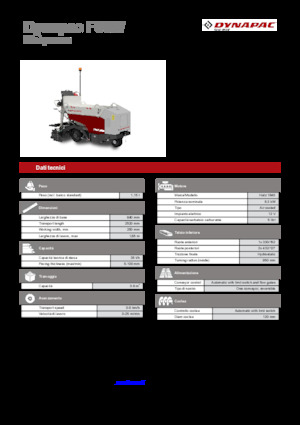 Колесни асфалтополагачи Dynapac F80W