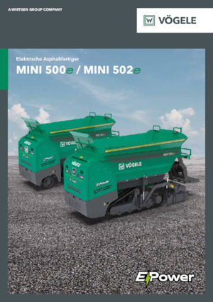 Колесни асфалтополагачи Vögele Mini 502e