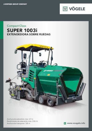 Колесни асфалтополагачи Vögele Super 1003i