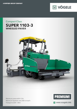 Колесни асфалтополагачи Vögele Super 1103-3