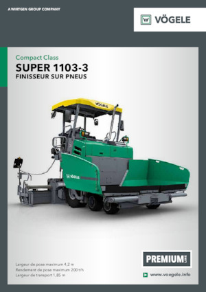 Колесни асфалтополагачи Vögele Super 1103-3