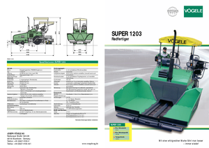 Колесни асфалтополагачи Vögele Super 1203