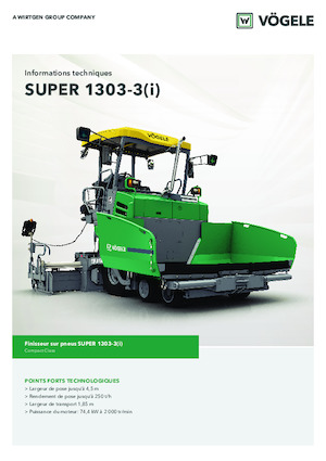 Колесни асфалтополагачи Vögele Super 1303-3i