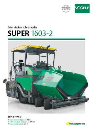 Колесни асфалтополагачи Vögele Super 1603-2