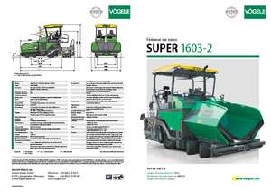 Колесни асфалтополагачи Vögele Super 1603-2