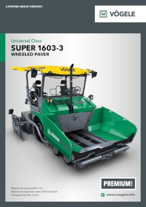 Колесни асфалтополагачи Vögele Super 1603-3