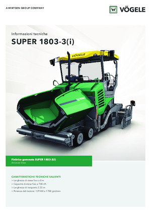 Колесни асфалтополагачи Vögele Super 1803-3i