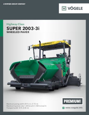 Колесни асфалтополагачи Vögele Super 2003-3i