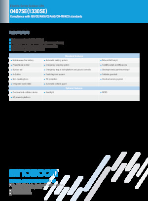 Колесни ножични автовишки Sinoboom 0407SE