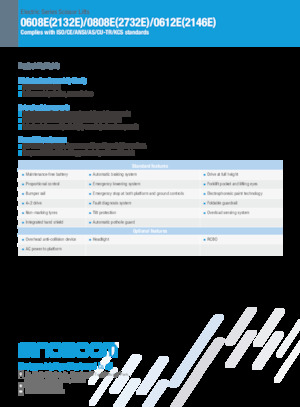 Колесни ножични автовишки Sinoboom 0608E