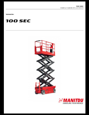 Колесни ножични автовишки Manitou 100 SEC
