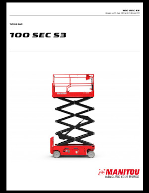 Колесни ножични автовишки Manitou 100 SEC S3