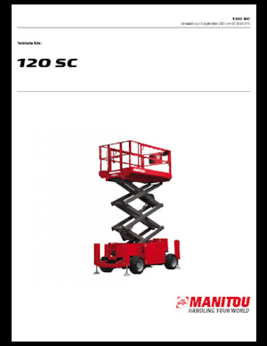 Колесни ножични автовишки Manitou 120 SC
