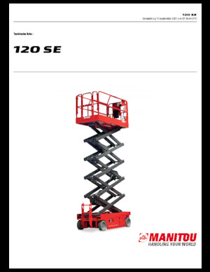 Колесни ножични автовишки Manitou 120 SE