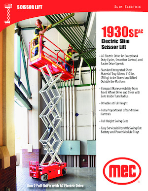 Колесни ножични автовишки MEC 1930SEAC Slim