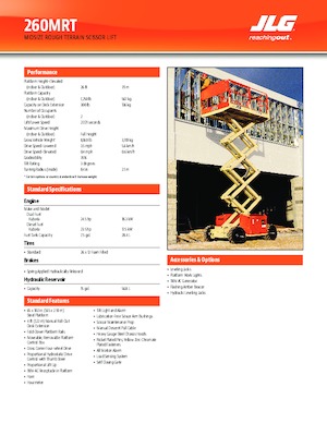 Колесни ножични автовишки JLG 260MRT