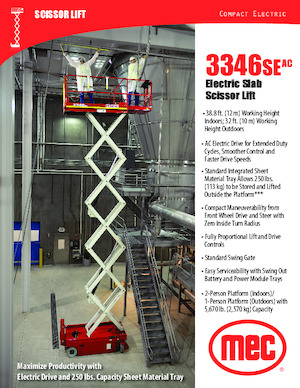 Колесни ножични автовишки MEC 3346SEAC Compact