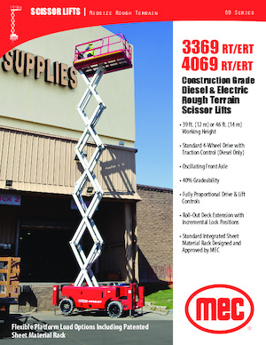 Колесни ножични автовишки MEC 3369RT