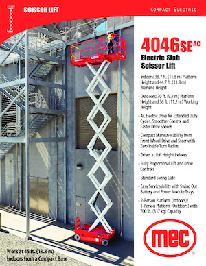 Колесни ножични автовишки MEC 4046SEAC Compact